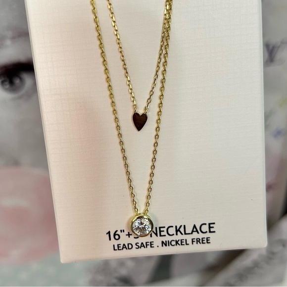 House Of Harlow  Set of 2 necklace gold toned - Picture 4 of 7